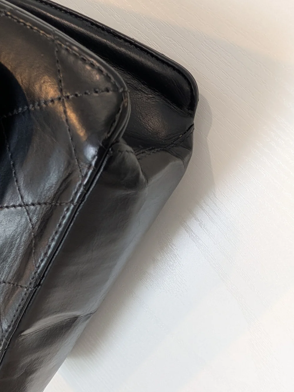 Chanel Vintage Matelassé Kelly Shoulder Bag In Black Quilted Lambskin